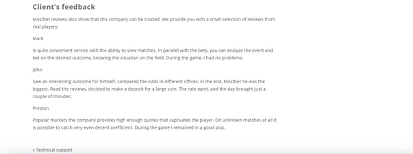 Secțiunea de recenzii despre compania MostBet pe unul dintre forumurile tematice